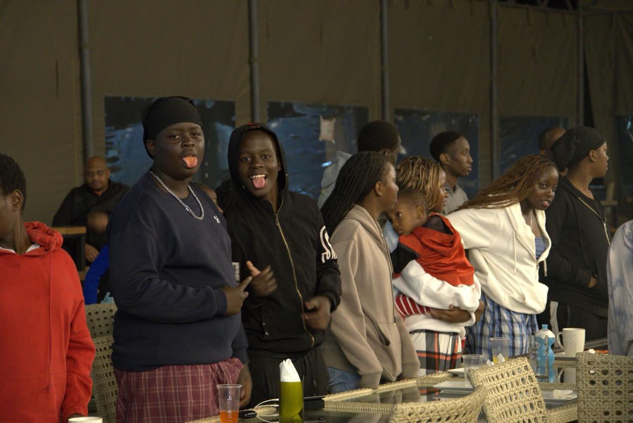 GIANTS campers spending time together